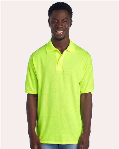 JERZEES Men's Dri - Power® Polo - JERZEES 437R Safety Green S