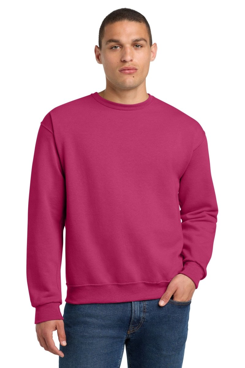 Jerzees ® - NuBlend ® Crewneck Sweatshirt. 562M - Jerzees 562M Cyber Pink S Crewneck Sweatshirts