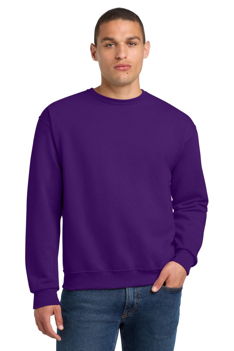 Jerzees ® - NuBlend ® Crewneck Sweatshirt. 562M - Jerzees 562M Deep Purple S Crewneck Sweatshirts