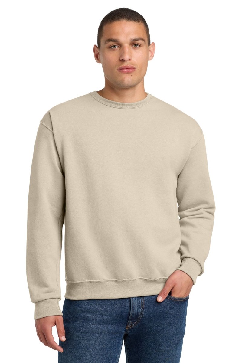 Jerzees ® - NuBlend ® Crewneck Sweatshirt. 562M - Jerzees 562M Sweet Cream Heather S Crewneck Sweatshirts