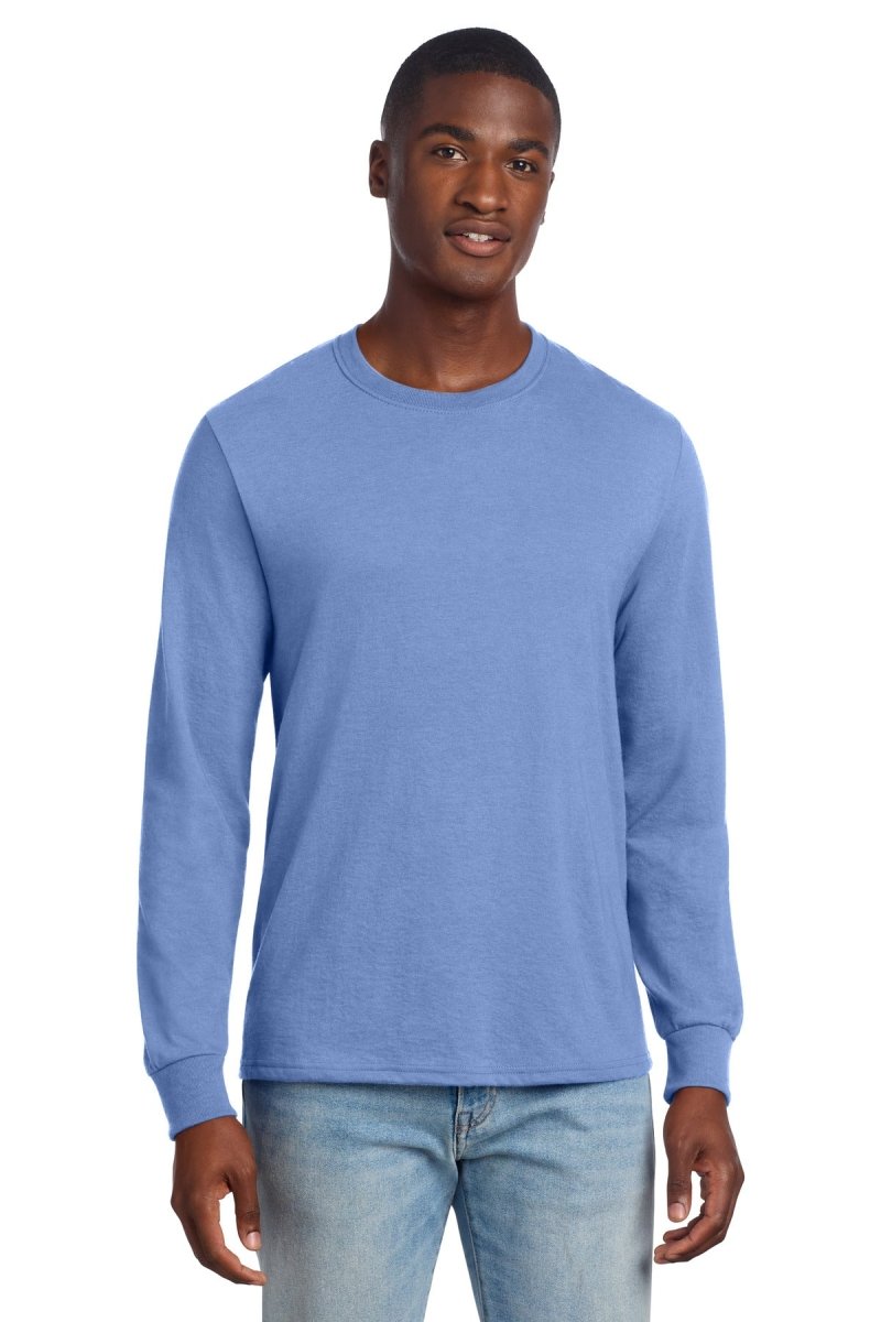 Jerzees ® Premium Blend Ring Spun Long Sleeve T-Shirt 560LS - Jerzees 560LS Purple Iris S T-Shirts