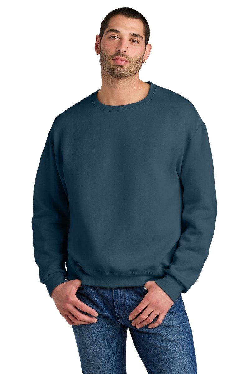 Jerzees Rugged ™ Unisex Crewneck Sweatshirt C12M - Jerzees C12M Washed Navy S Sweatshirts/Fleece