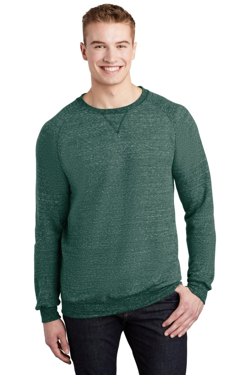 Jerzees ® Snow Heather French Terry Raglan Crew 91M - Jerzees 91M Forest Green S Sweatshirts/Fleece