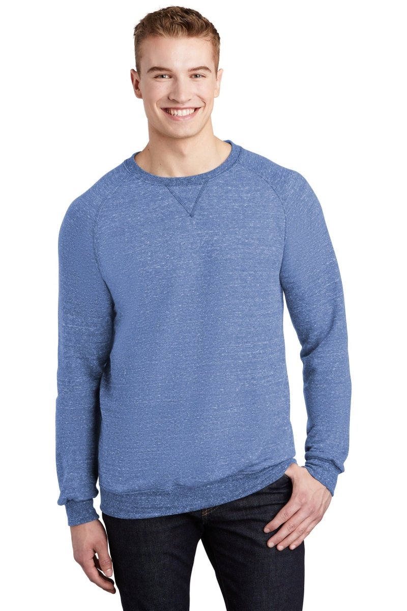 Jerzees ® Snow Heather French Terry Raglan Crew 91M - Jerzees 91M Royal S Sweatshirts/Fleece