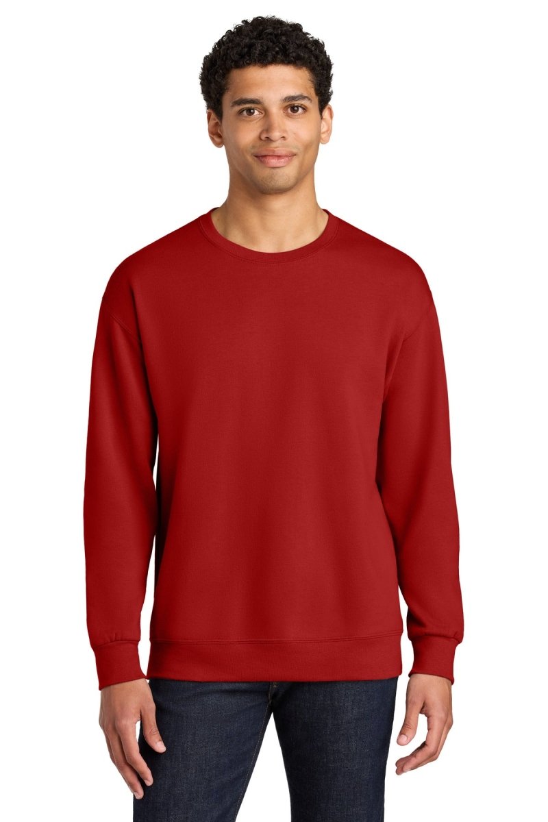 Jerzees Ultimate ™ Unisex CVC Ring Spun Crewneck Sweatshirt IC48M - Jerzees IC48M True Red S Sweatshirts/Fleece