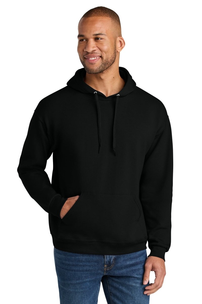 Jerzees Ultimate ™ Unisex CVC Ring Spun Hooded Sweatshirt IC49M - Jerzees IC49M Black Ink S Sweatshirts/Fleece