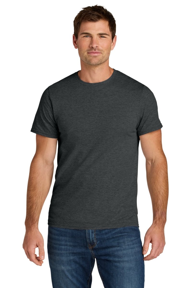 Jerzees Ultimate ™ Unisex Ring Spun T-Shirt IC46M - Jerzees IC46M Black Ink Heather S T-Shirts