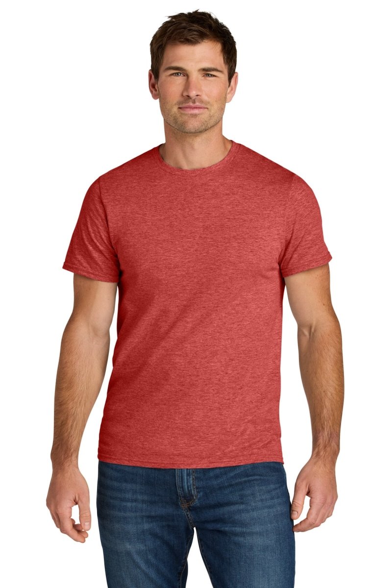 Jerzees Ultimate ™ Unisex Ring Spun T-Shirt IC46M - Jerzees IC46M Fiery Red Heather S T-Shirts