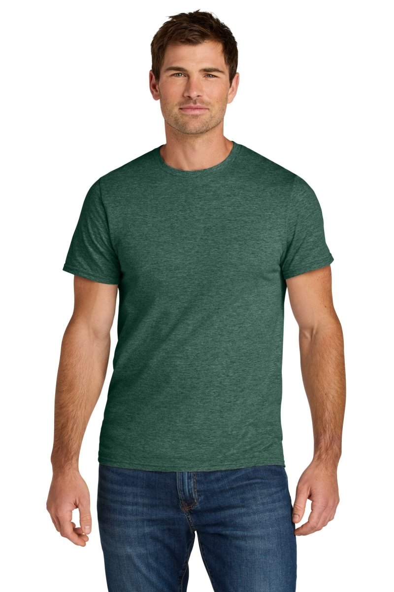 Jerzees Ultimate ™ Unisex Ring Spun T-Shirt IC46M - Jerzees IC46M Forest Green Heather S T-Shirts