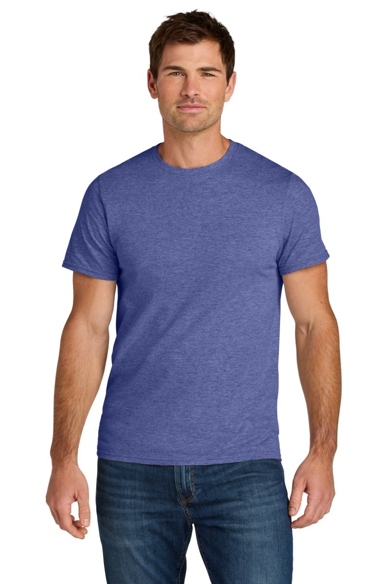 Jerzees Ultimate ™ Unisex Ring Spun T-Shirt IC46M - Jerzees IC46M Retro Heather Purple S T-Shirts