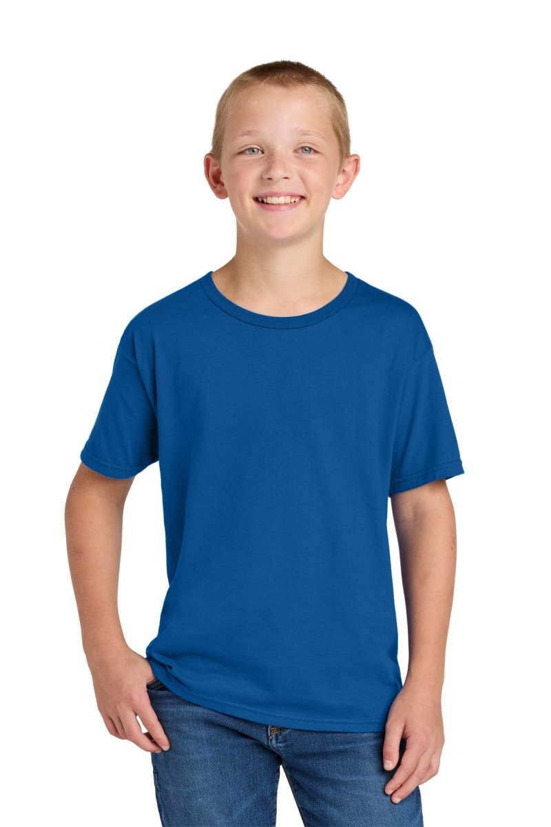 Jerzees Ultimate ™ Youth Ring Spun T-Shirt IC46B - Jerzees IC46B Royal XS T-Shirts