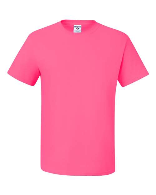 JERZEES Unisex Dri - Power® 50/50 T-Shirt - JERZEES 29MR Neon Pink L Short Sleeve T-Shirts