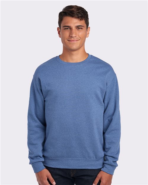 JERZEES Unisex NuBlend® Crewneck Sweatshirt - JERZEES 562MR Ash S Crewneck Sweatshirts