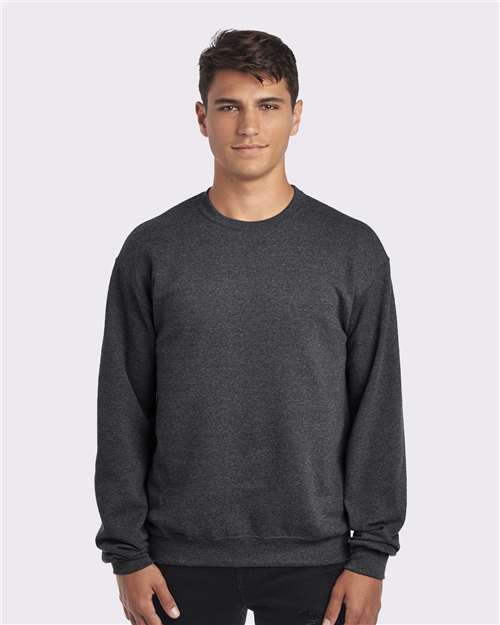 JERZEES Unisex NuBlend® Crewneck Sweatshirt - JERZEES 562MR Black Heather S Crewneck Sweatshirts