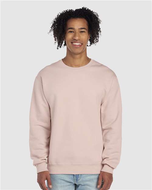 JERZEES Unisex NuBlend® Crewneck Sweatshirt - JERZEES 562MR Blush Pink L Crewneck Sweatshirts