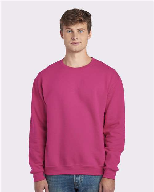 JERZEES Unisex NuBlend® Crewneck Sweatshirt - JERZEES 562MR Cyber Pink S Crewneck Sweatshirts