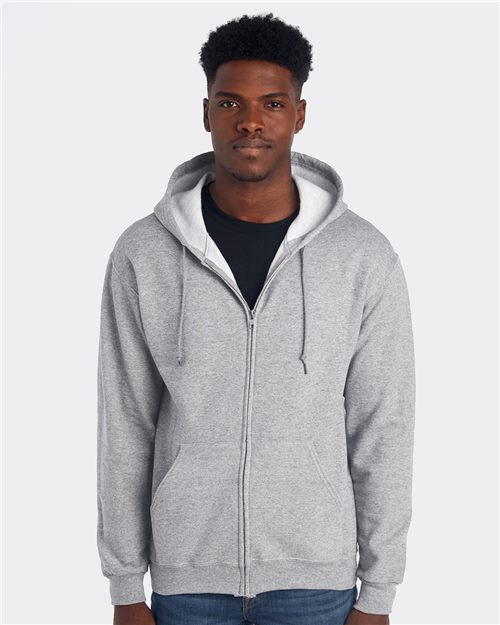 JERZEES Unisex NuBlend® Full - Zip Hooded Sweatshirt - JERZEES 993MR Ash L Zip Hoodies