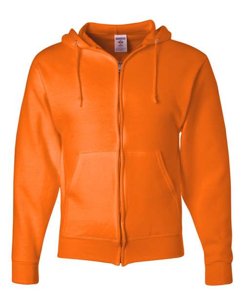 JERZEES Unisex NuBlend® Full - Zip Hooded Sweatshirt - JERZEES 993MR Safety Orange S Zip Hoodies
