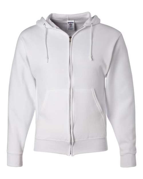 JERZEES Unisex NuBlend® Full - Zip Hooded Sweatshirt - JERZEES 993MR White S Zip Hoodies