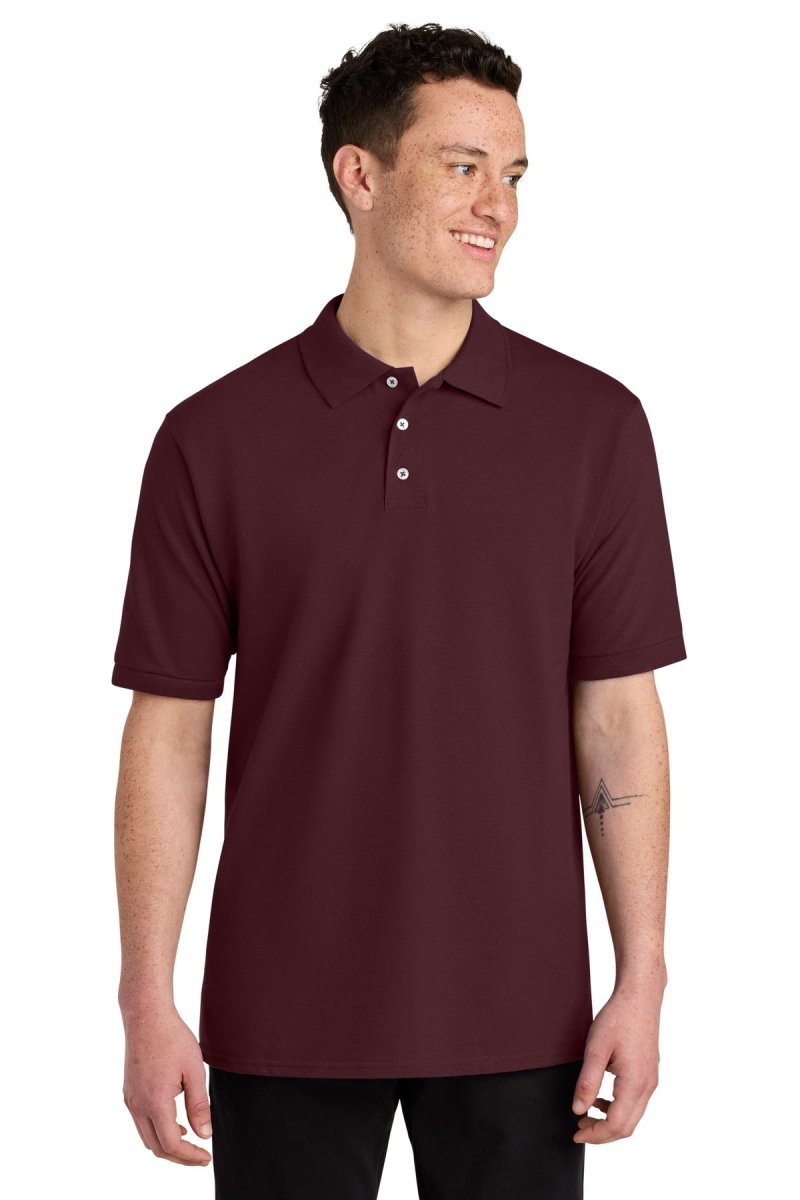 Jerzees ® Unisex Premium Ring Spun Cotton Pique Sport Shirt 443M - Jerzees 443M Maroon S Polos/Knits