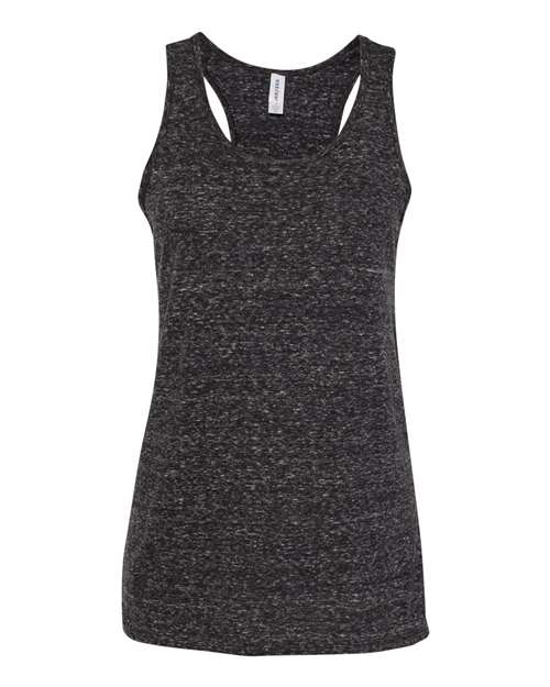 JERZEES Women's Snow Heather Jersey Racerback Tank Top - JERZEES 88WTKR Black Ink S Tank Top