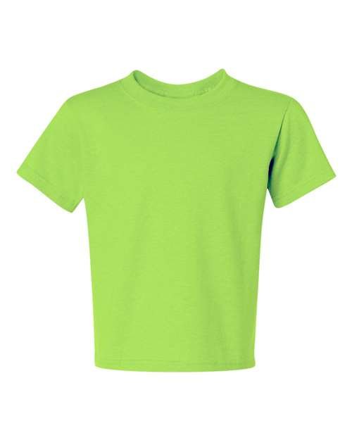 JERZEES Youth Dri - Power® 50/50 T-Shirt - JERZEES 29BR Neon Green XS Short Sleeve T-Shirts