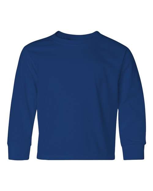 JERZEES Youth Dri - Power® Long Sleeve 50/50 T-Shirt - JERZEES 29BLR Royal S Short Sleeve T-Shirts