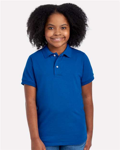 JERZEES Youth Dri - Power® Polo - JERZEES 437K Royal XL