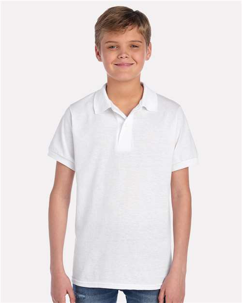 JERZEES Youth Dri - Power® Polo - JERZEES 437K White M