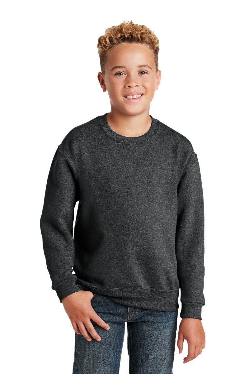 Jerzees ® - Youth NuBlend ® Crewneck Sweatshirt. 562B - Jerzees 562B Black Heather S Sweatshirts/Fleece