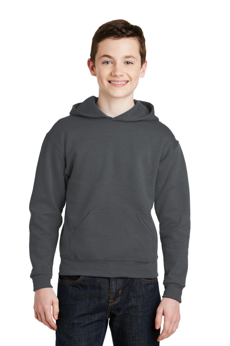Jerzees ® - Youth NuBlend ® Pullover Hooded Sweatshirt. 996Y - Jerzees 996Y Charcoal Grey S Sweatshirts/Fleece