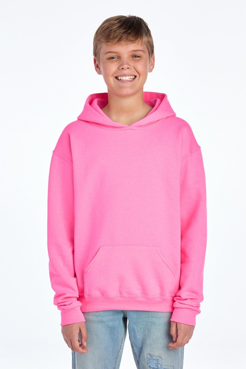 Jerzees ® - Youth NuBlend ® Pullover Hooded Sweatshirt. 996Y - Jerzees 996Y Neon Pink S Sweatshirts/Fleece