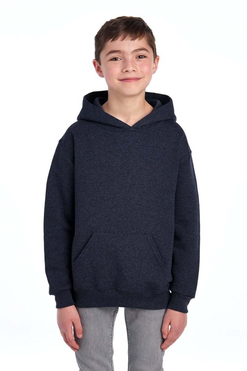 Jerzees ® - Youth NuBlend ® Pullover Hooded Sweatshirt. 996Y - Jerzees 996Y Vintage Heather Navy S Sweatshirts/Fleece