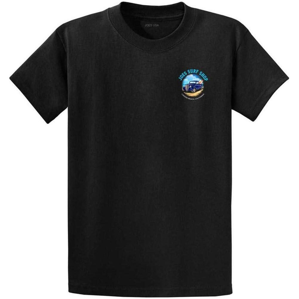 Joe's Surf Truck Design Heavyweight Cotton T-Shirts in Regular, Big and Tall Small Athletic Heather Short Sleeve T-Shirts