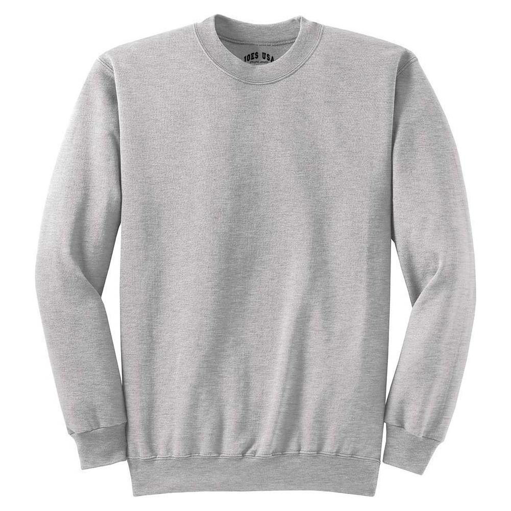 Joe's USA 10 - ounce, 90/10 Ultimate Cotton Crewneck Sweatshirt Small Ash Crewneck Sweatshirts