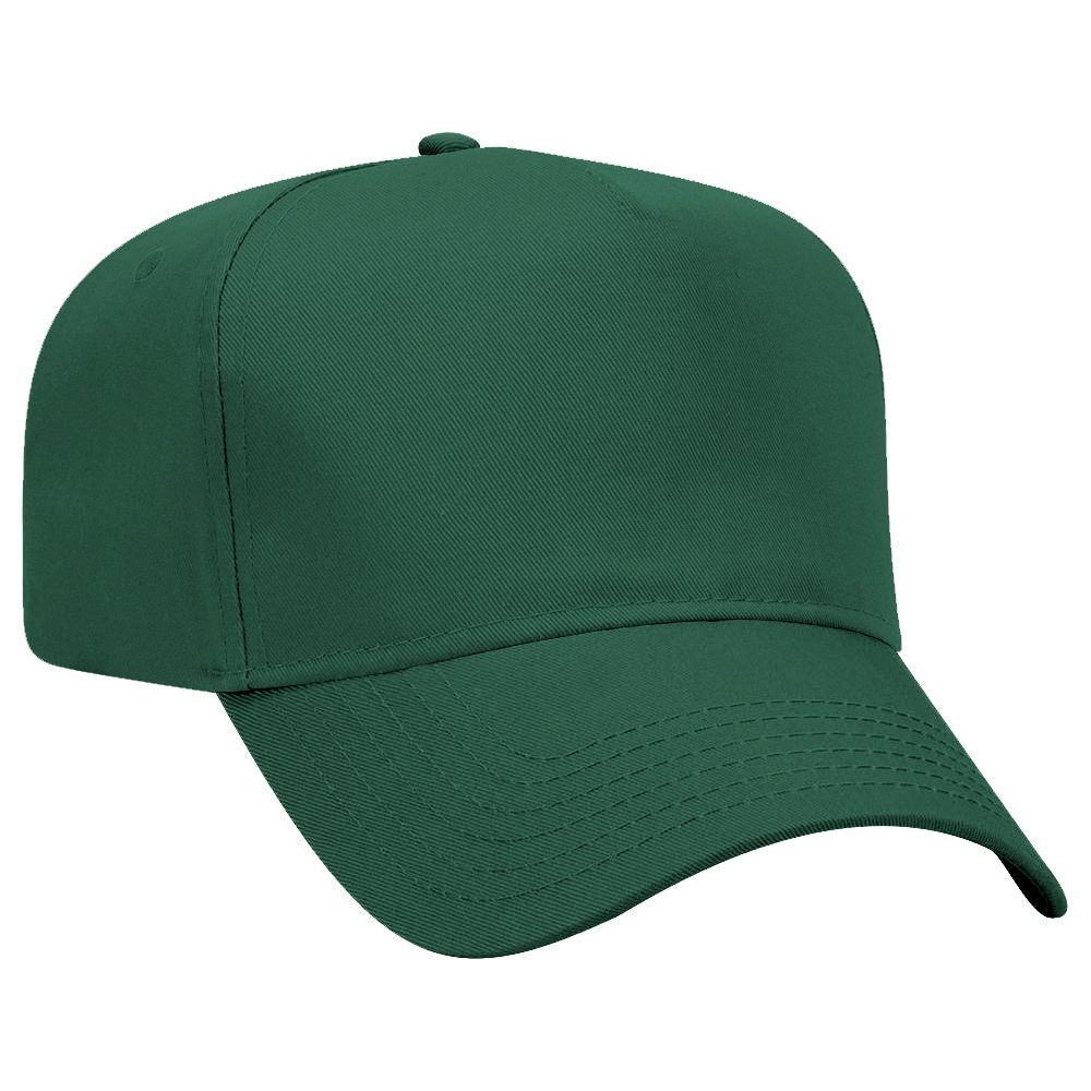 Joe's USA 5 Panel, Mid Profile Baseball Cap | Joe's USA J88069 Dark Green Caps