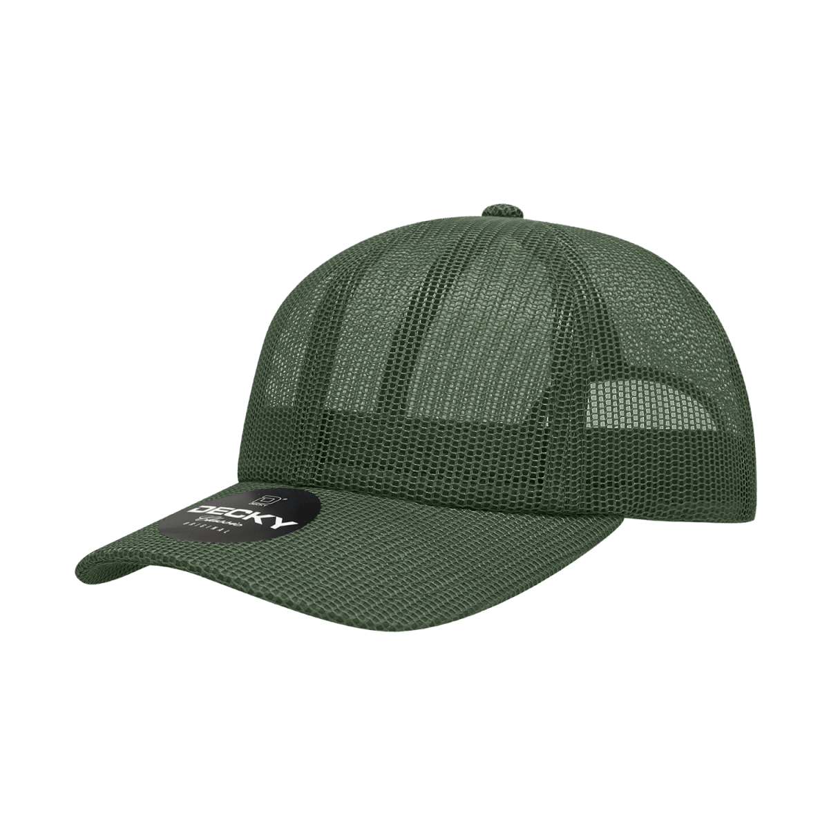 Joe's USA 6 Panel All Mesh Trucker Hat J047 Olive Standard Caps