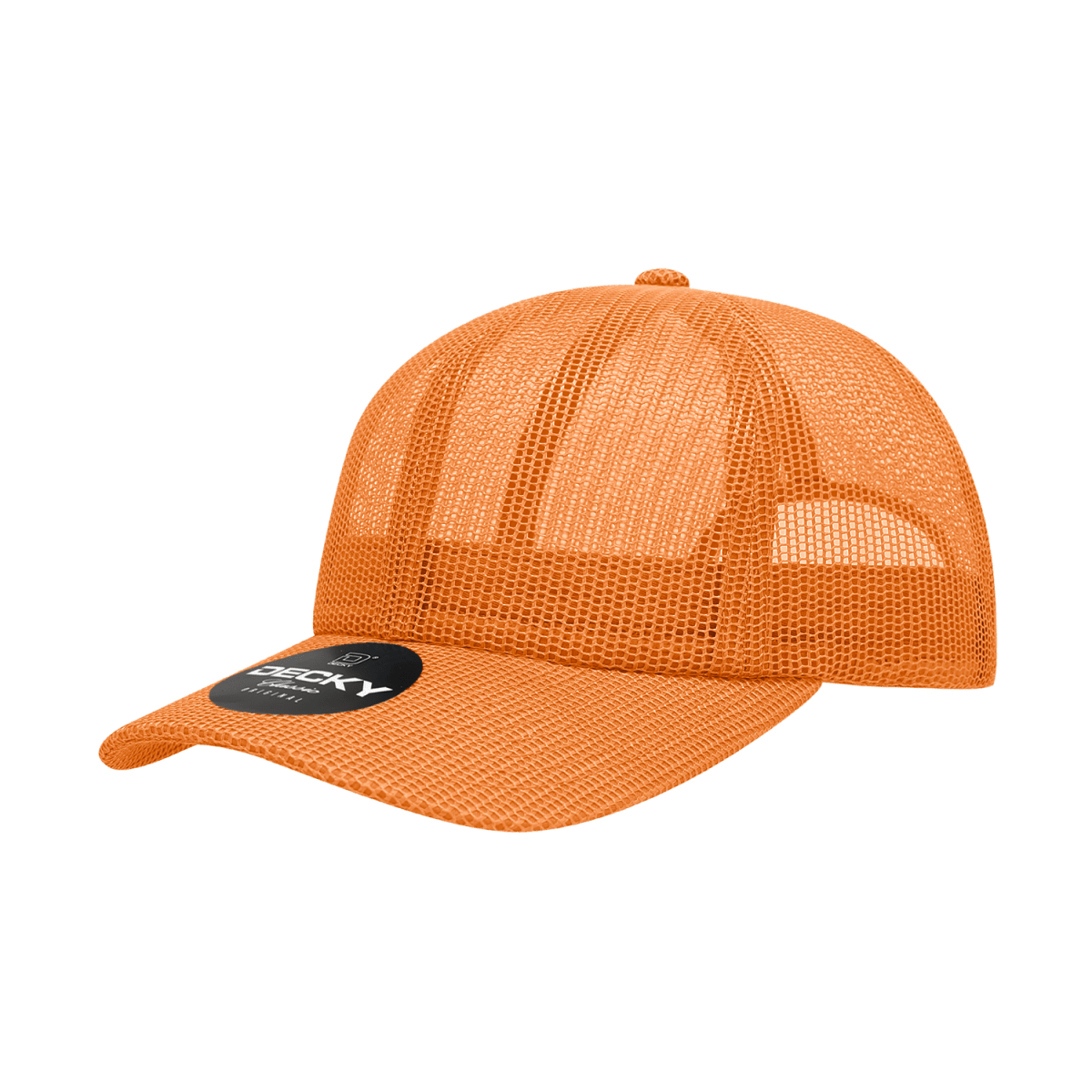 Joe's USA 6 Panel All Mesh Trucker Hat J047 Orange Standard Caps