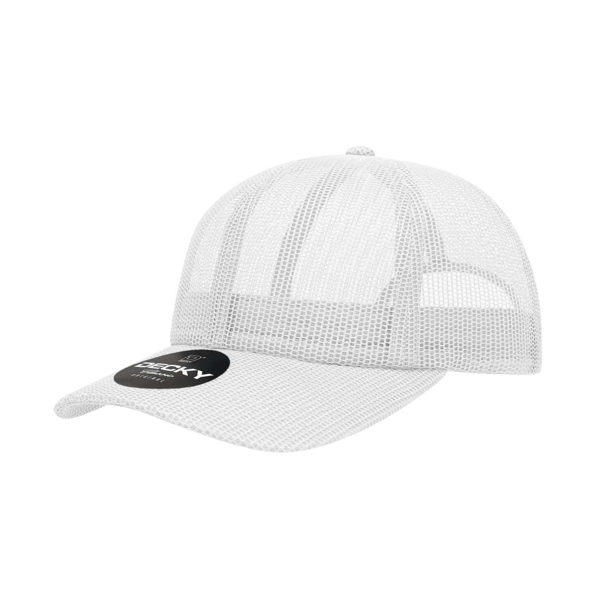 Joe's USA 6 Panel All Mesh Trucker Hat J047 White Standard Caps