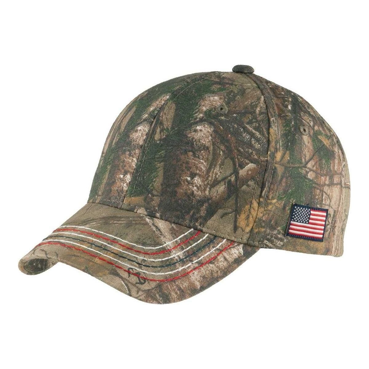 Joe's USA American Contrast Stitch Camouflage Cap Mossy Oak New Break - Up Hats