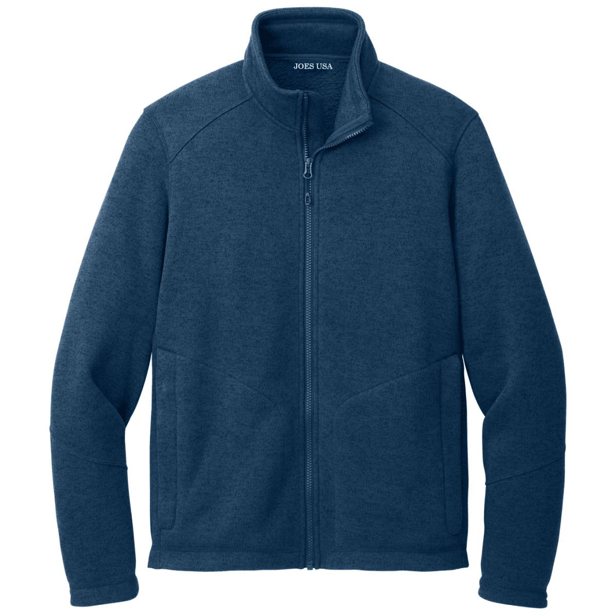 Joe's USA Arc Fleece Full - Zip Sweater Insignia Heather X - Small