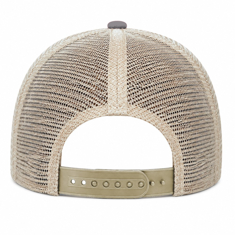 Joe's USA BTA Backroads Trucker Cap Khaki/Black/Stone Back