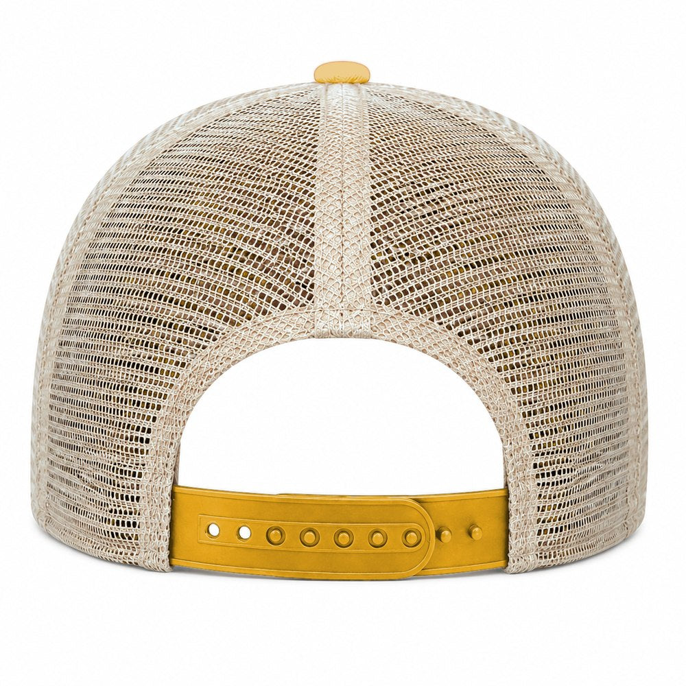 Joe's USA BTA Backroads Trucker Cap Mustard/Stone Back