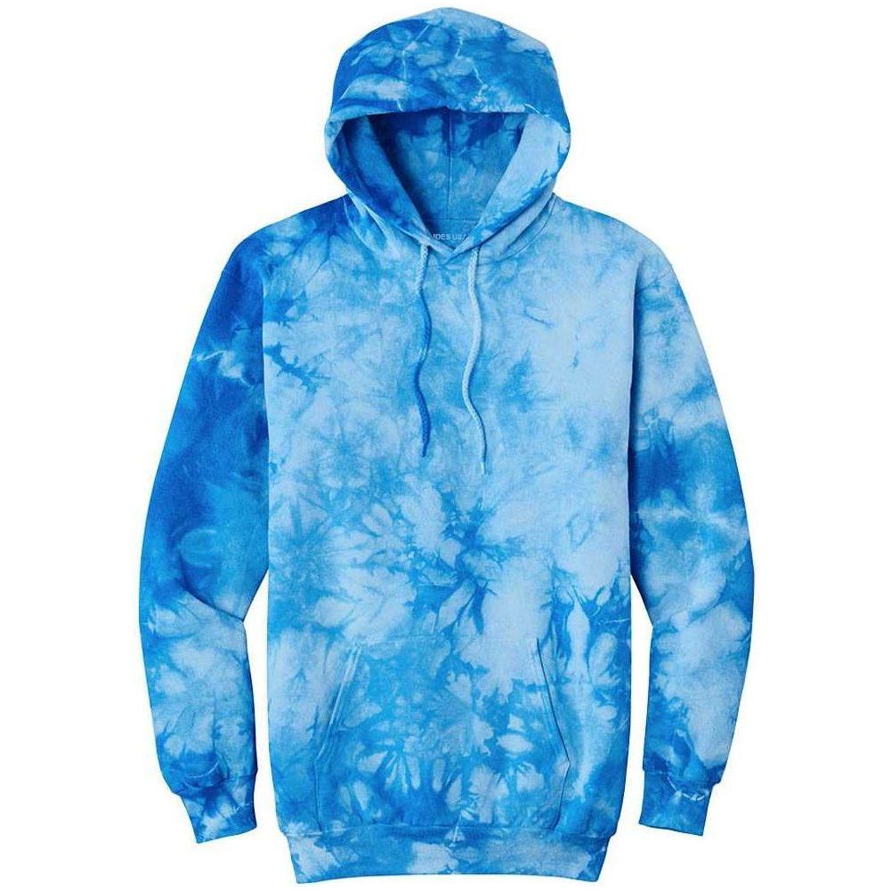 Joe's USA Crystal Tie - Dye Pullover Hoodie Black Small