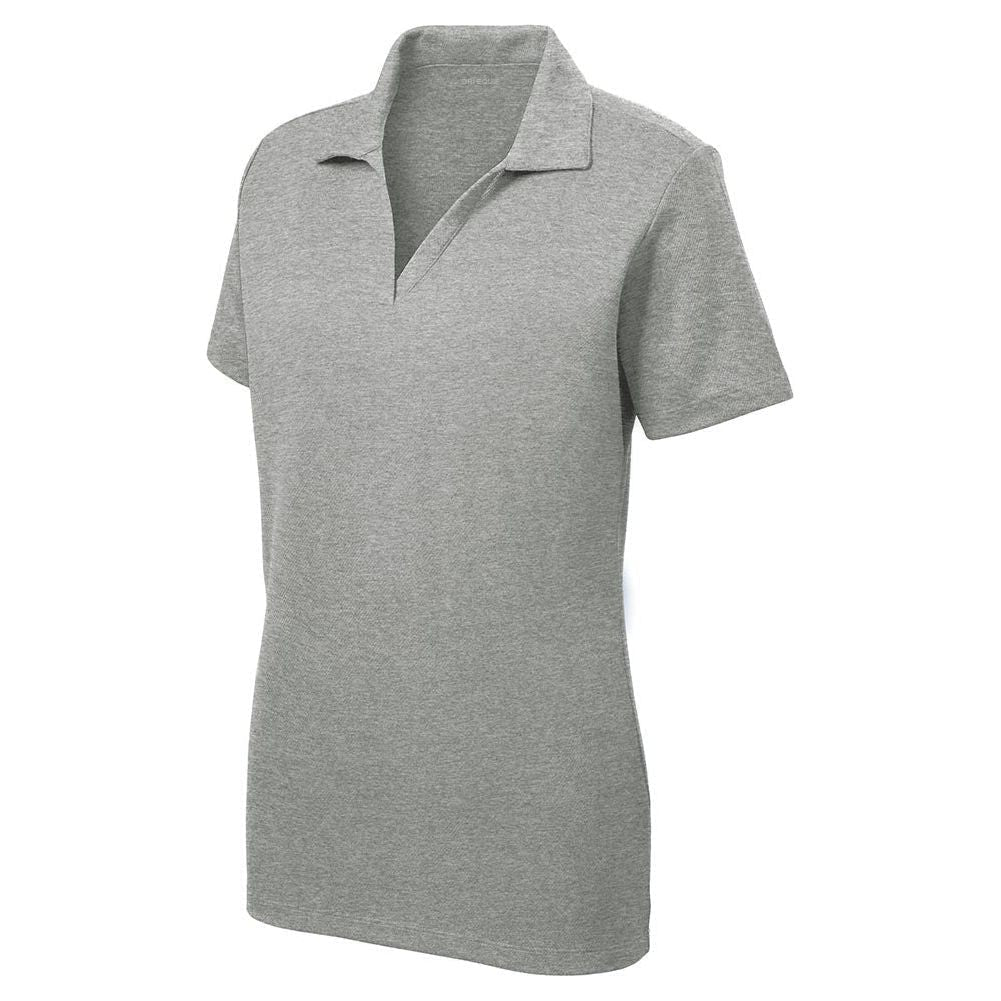 Joe’s USA Dri - Equip Ladies RacerMesh Polo | Women’s PosiCharge Mesh Polo XS–4XL Grey Heather X - Small Polos