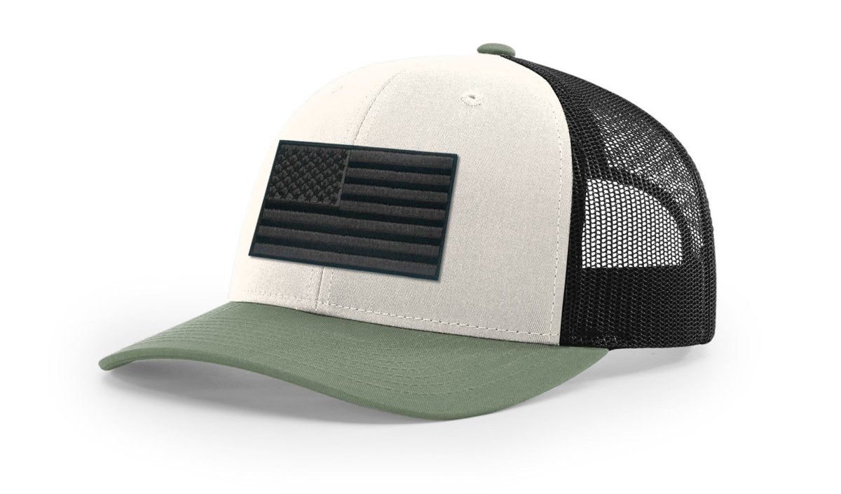 Joe's USA Flag Snapback Trucker Cap Black/Grey USA Flag Columbia Blue Hats