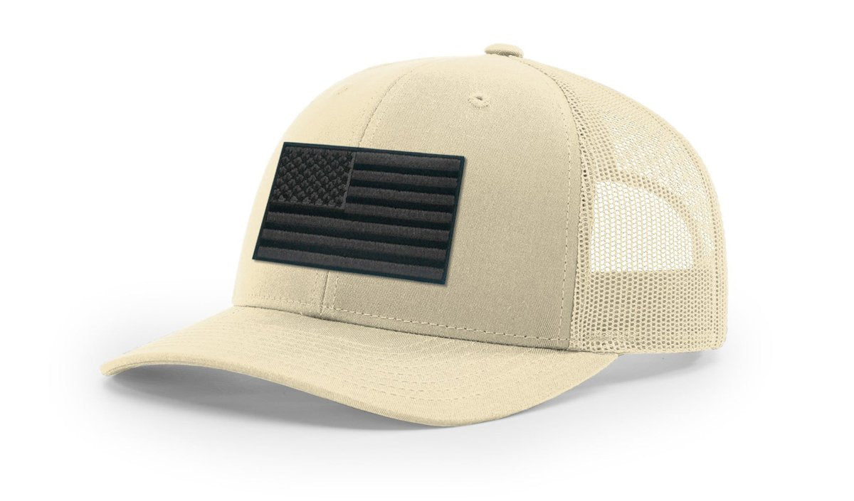 Joe's USA Flag Snapback Trucker Cap Black/Grey USA Flag Columbia Blue Hats