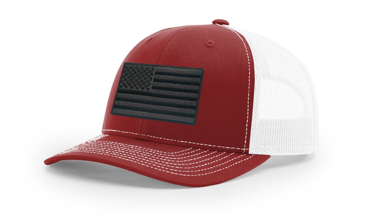 Joe's USA Flag Snapback Trucker Cap Red/White/Blue USA Flag White / Navy Hats