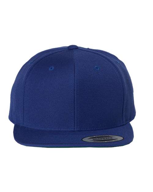 Joe's USA Flat Bill Snapback Cap Royal Blue Hats