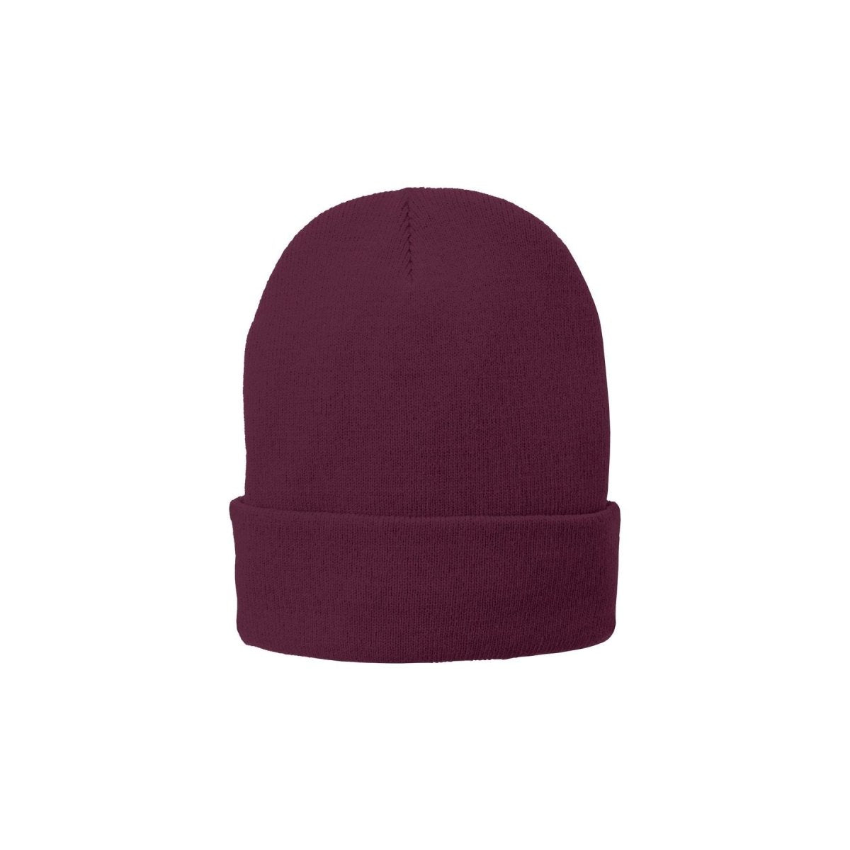 Joe's USA Fleece - Lined Knit Cap – Wholesale Blank Bulk Beanie | Warm Lined Winter Cap Maroon OSFA Beanies